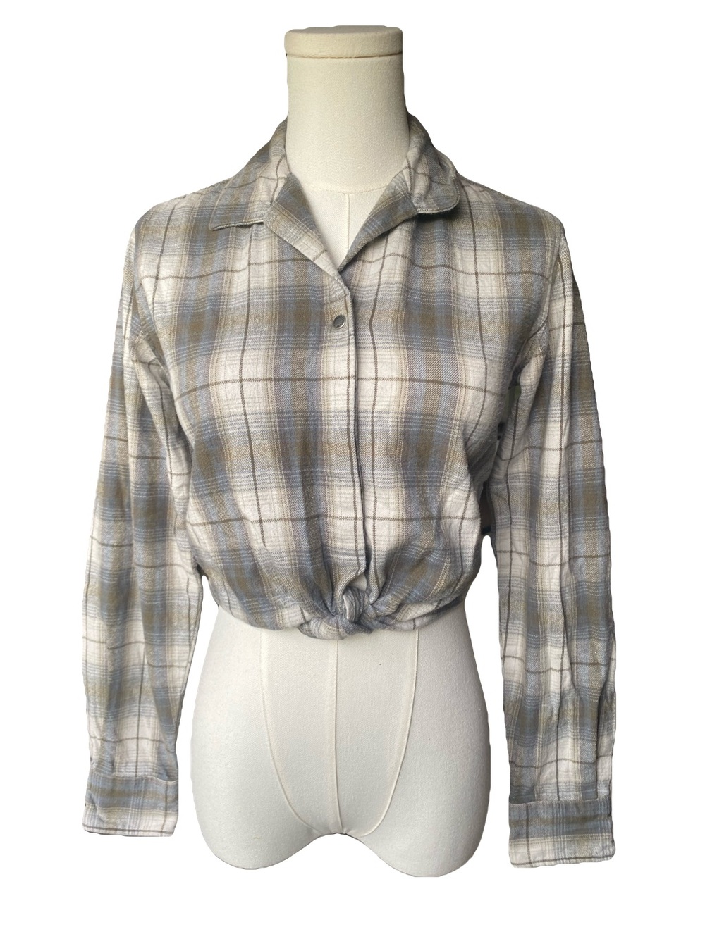 Harley-Davidson Plaid Button-Down Cropped Shirt